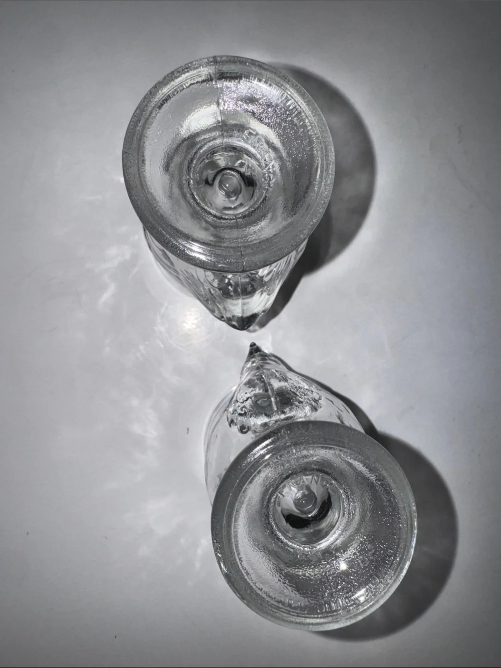 Egg Cup, Clear Glass, Chick Hen Chicken, 2¾
